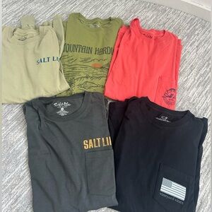 Salt Life Men's Long Sleeve Shirt - Olive Green